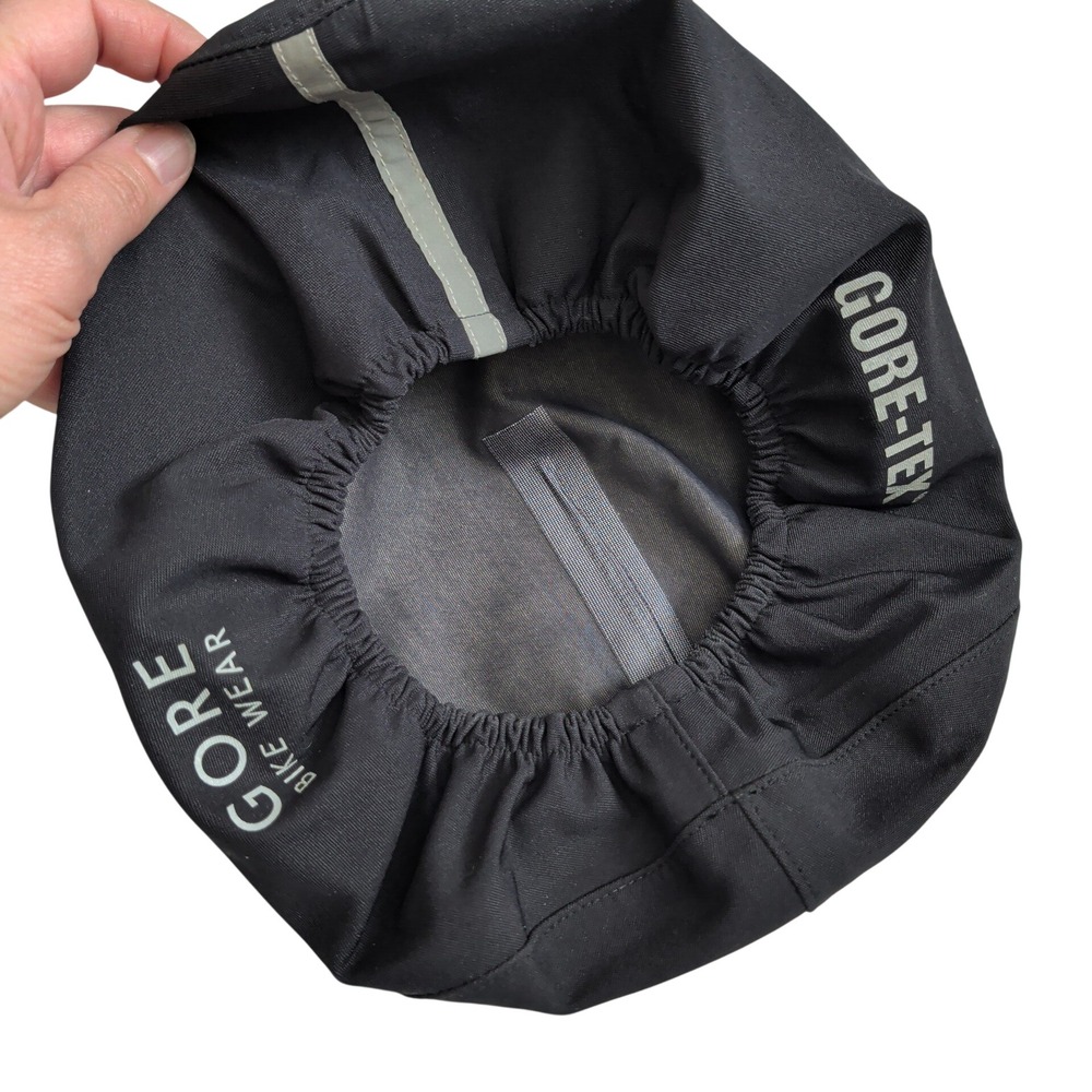 Gore Bike Wear Gore-Tex Helmet Cover Black Reflective Cycling Rain Shield Size M